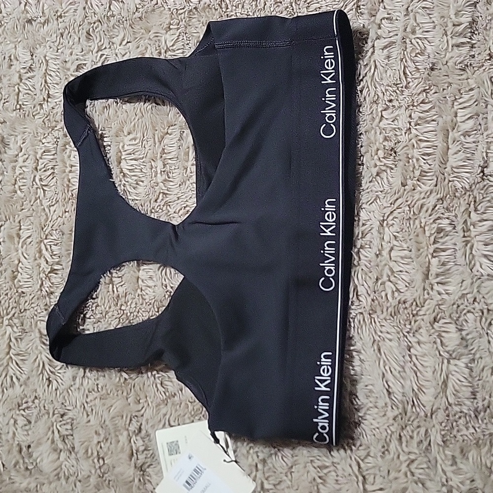 Calvin Klein Black Sports Bra Sz Small - Picture 5 of 6